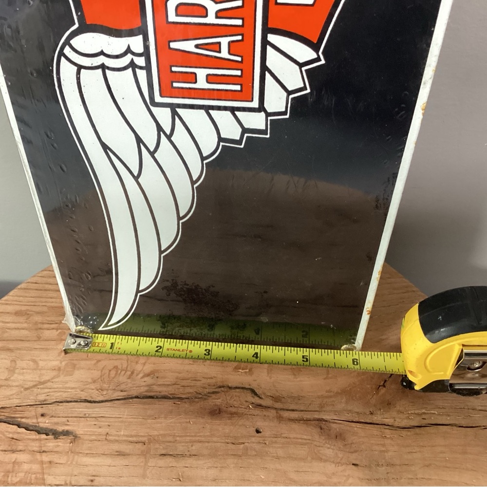 🔴 Vintage - Harley-Davison Motor Cycles - Porcelain Enamel on Steel Sign - BONUS - Picture 9 of 12